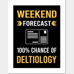 Weekend Forecast Deltiology Postcard Postcards Posters and Art